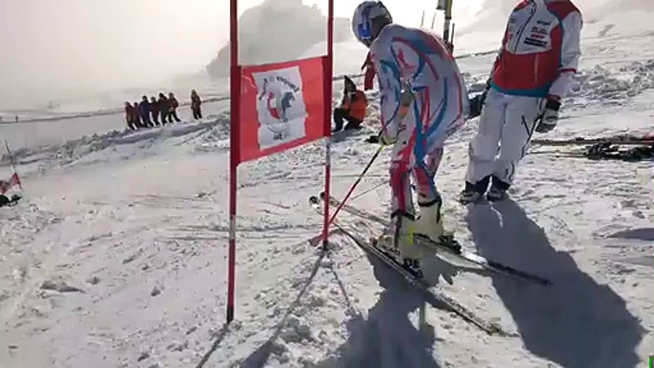 Sallom géant : Alexis Pinturault à l'entraînement à Tignes