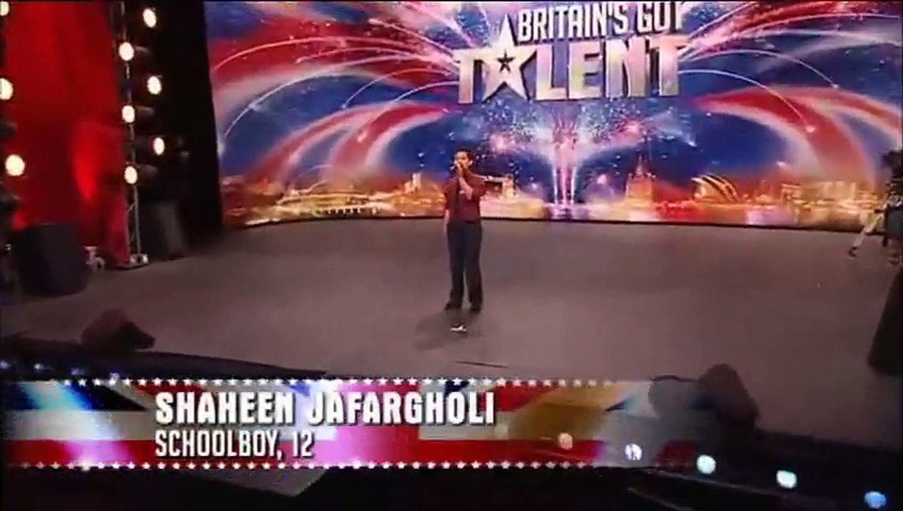 Shaheen Jafargholi, scena epica a Britain's Got Talent