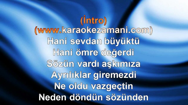 Mevsim Aral - Hani Sevdan - 2011 TÜRKÇE KARAOKE