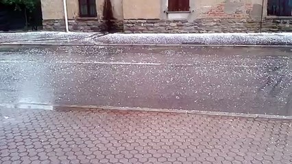 Violenta grandinata in Brianza, 11 maggio 2014