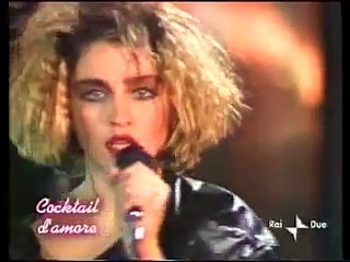 Madonna canta per la prima volta in Italia