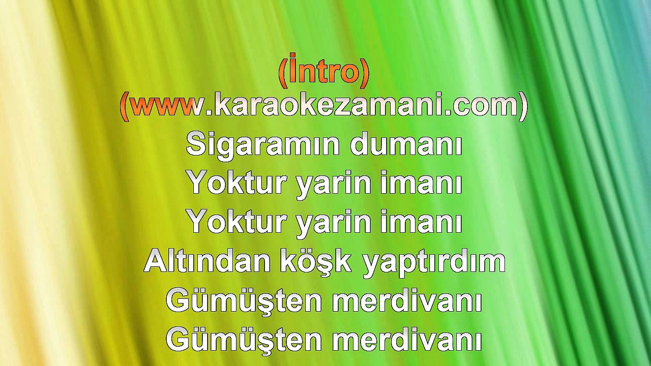 Mevsim Aral - Sigaramın Dumanı - 2010 TÜRKÇE KARAOKE