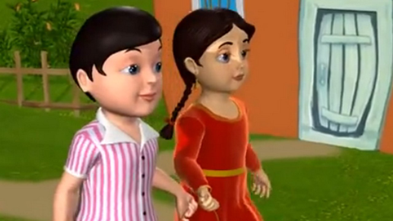 Jack and Jill went up the hill - 3D Animation English Nursery rhyme for children