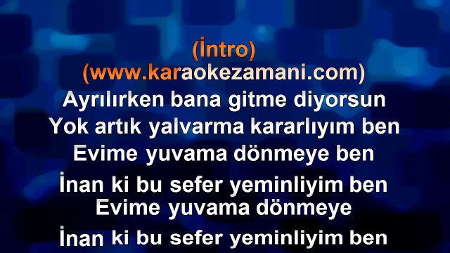Muhsin Doğan - Kararlıyım - (2013) TÜRKÇE KARAOKE