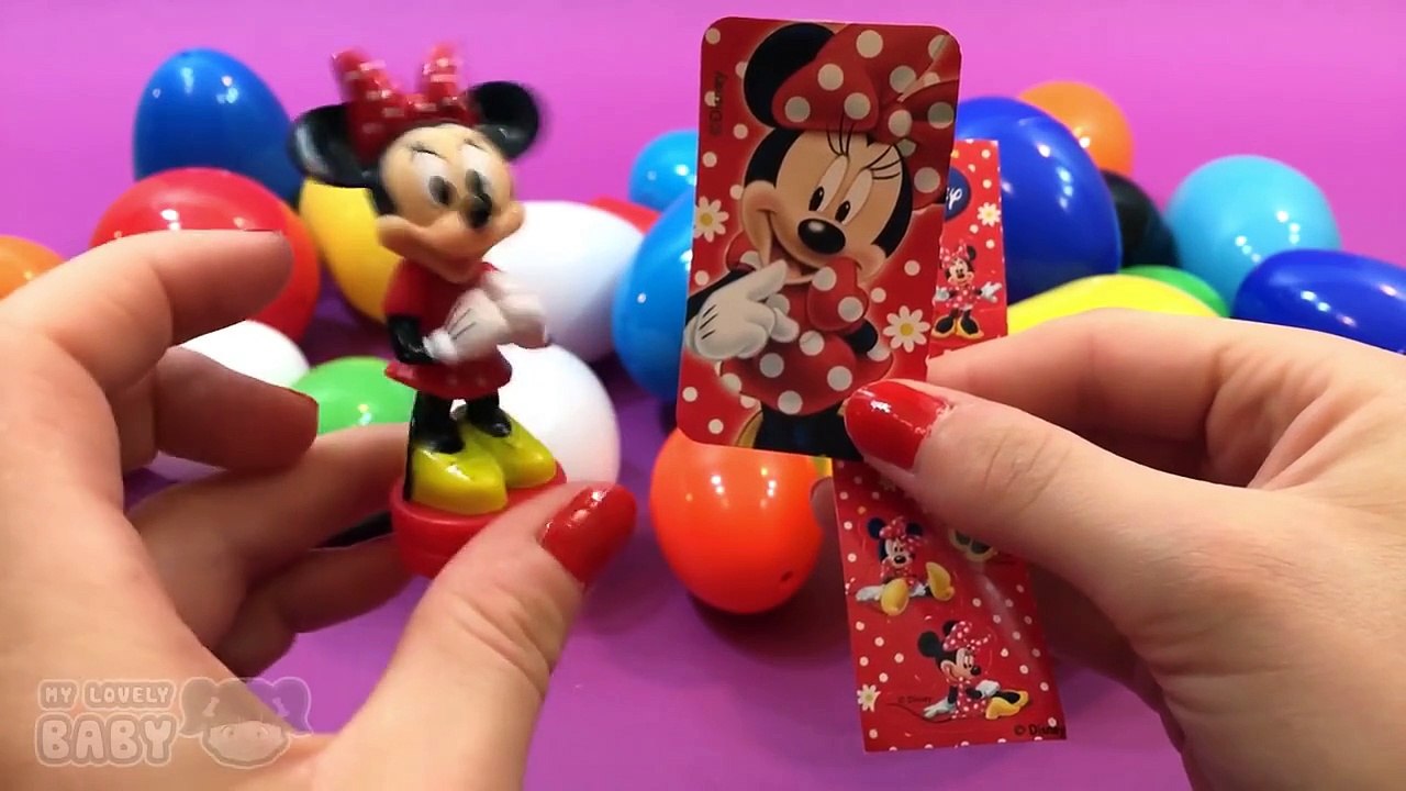 Disney Frozen Peppa Pig Spongebob Hello Kitty Huge 30 Surprise Eggs!