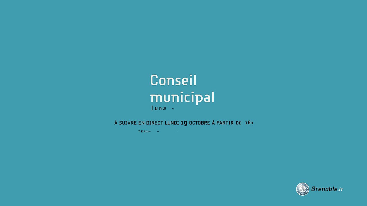 Conseil municipal du lundi 19 octobre 2015
