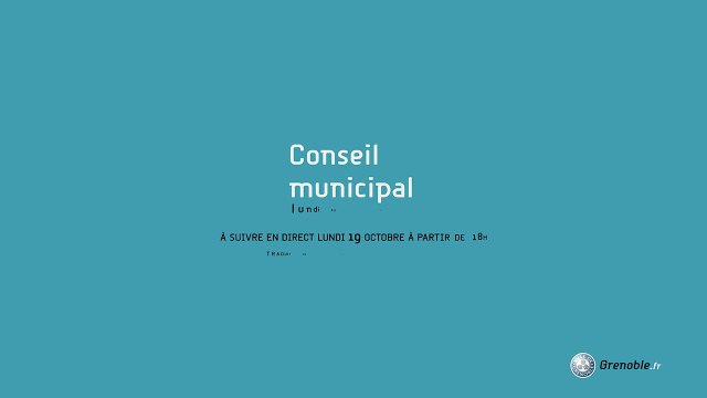 Conseil municipal du lundi 19 octobre 2015