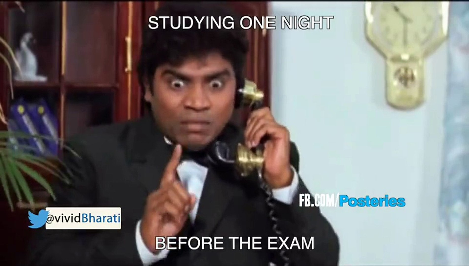 Funny video, Studying one night before exam.. - video Dailymotion