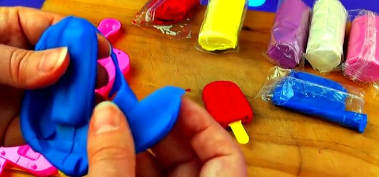 Play Dough Popsicles DIY Ice Cream Set Ice Blocks Ice Pops Sundae Doh Desserts Playdough FluffyJet [Full Episode]
