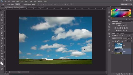 How to add a new sky to an image.