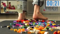 Çıplak Ayakla Lego Üzerinde Yürüme Kapışması