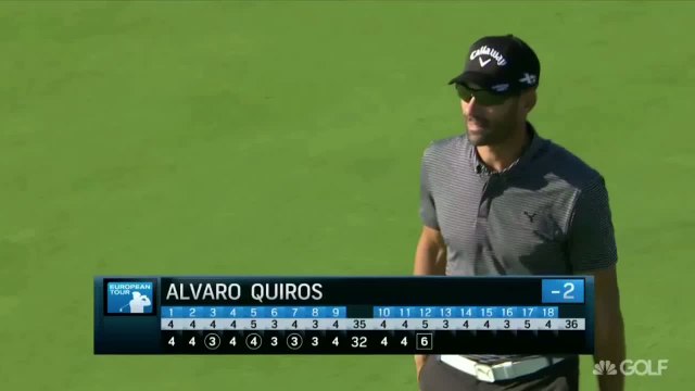 Golf - EPGA : L'incroyable raté d'Alvaro Quiros au putting