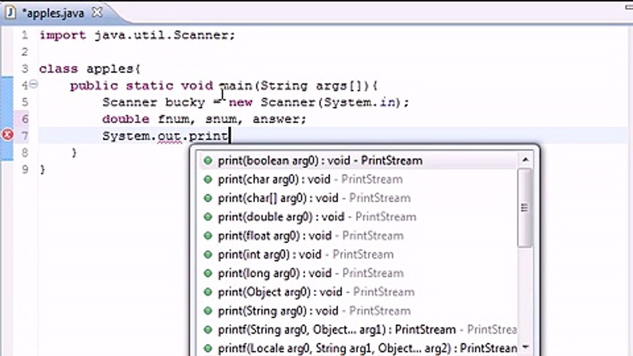 Java Level 1 Tutorial - 7 - Building a Basic Calculator -