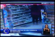 Mujeres sorprendidas robando en una farmacia