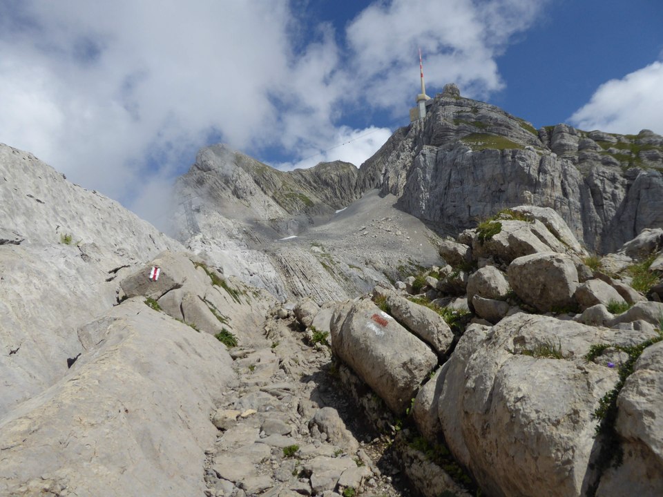 Von der Schwägalp auf den Säntis (Schweiz)