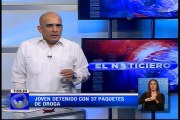 Joven detenido con 37 paquetes de droga