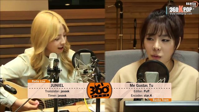 [Vietsub] JUNIEL - Me Gusta Tu @ Sunny FM Date 150910 {Banila Team}