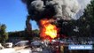 Violent incendie de caravanes à Hyères