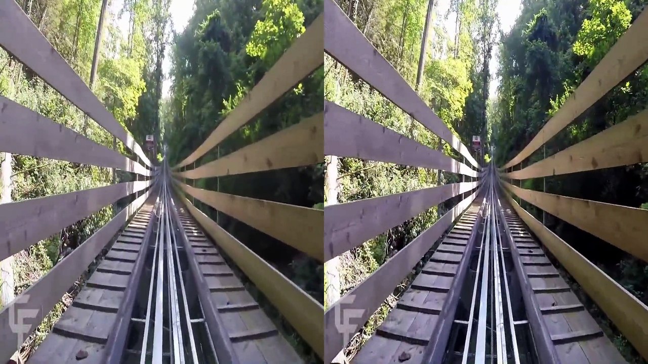 Smoky Mountain Alpine Coaster 3D on-ride HD POV @60fps