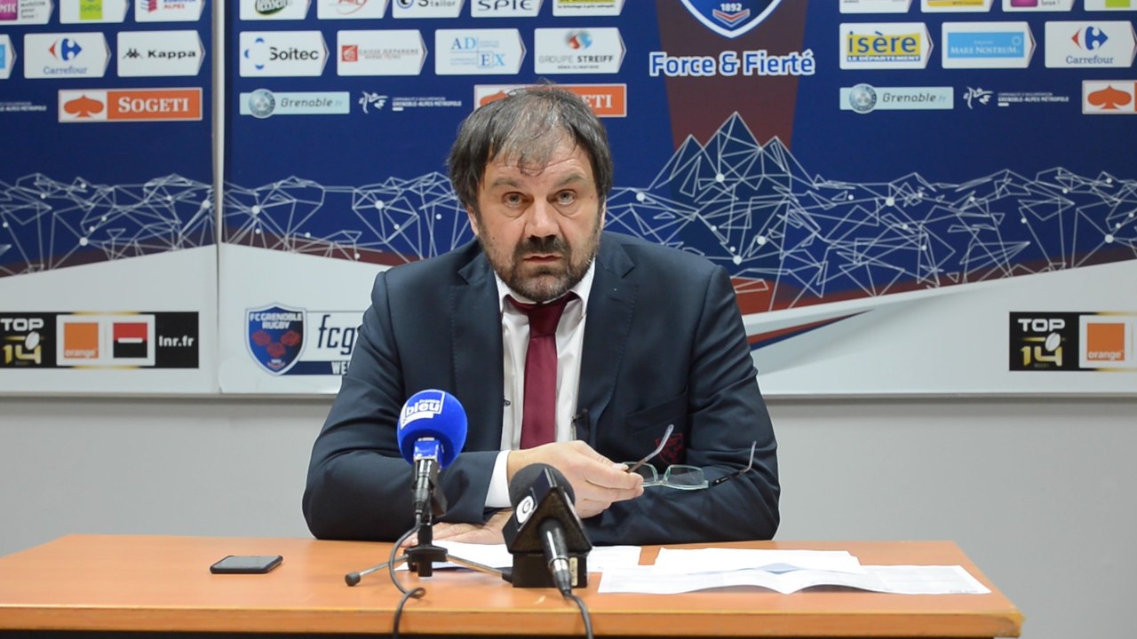 Conférence de presse de Marc Chérèque concernant le Stade des Alpes