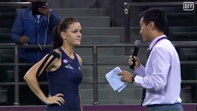 Agnieszka Radwanska On Court Interview Quarter Final: Tianjin Open