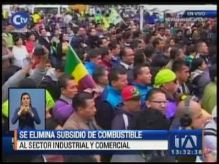 Se elimina subsidio de combustible al sector industrial y comercial