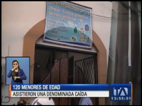 120 menores de edad asistieron a una denominada caída