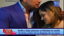 Emilio y Gaby plasman su felicidad en sesión de fotos antes de la llegada de su nena
