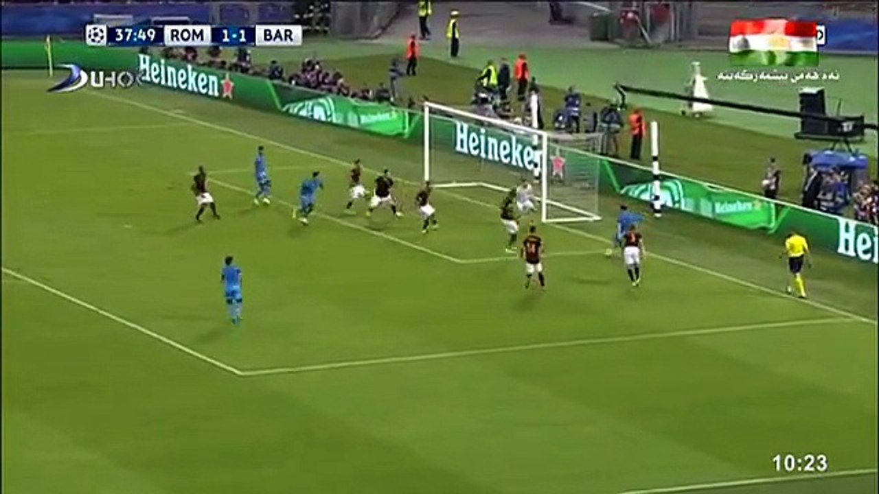 قناة دهوك اثناء نقل مبارة روما (صلاح ) و البرسا بصوت الشوااااااالى - YouTube