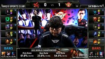 SKT vs AHQ Game 2 | League of Legends World Championship 2015 Quarterfinals | SKT T1 vs AH