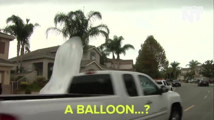 Giant Mystery Balloon Lands On Unsuspecting Person's Front Lawn