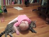 Funny cats and babies playing together - Cute cat & baby compilation