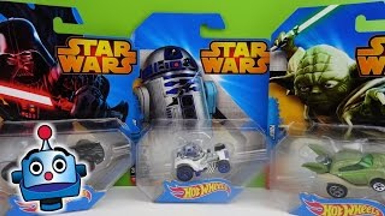 Star Wars Hot Wheels Darth Vader, Luke Skywalker, Yoda, R2-D2, Chewbacca - Juguetes Star W