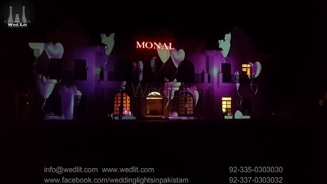 MONAL | Wedding Lights | Latest Wedding Lights | 3D Lights Weddings & Events | Thematic Lighting | Monal Marquee