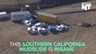 California Mudslide Devastates Highways, Leaves Many Trapped