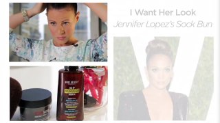 How to Create a Perfect Sock Bun Like Jennifer Lopez