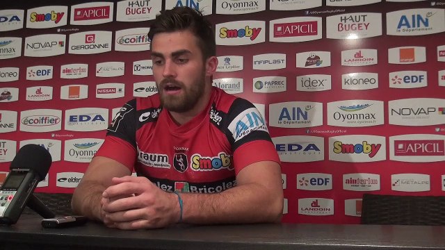 Rugby Top 14 - Quentin Etienne réagit après Oyonnax - Racing 92 - 1ère partie