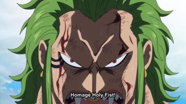 Bartolomeo vs Gladius Bari Bari no Pistol!! One Piece 713 [HD]