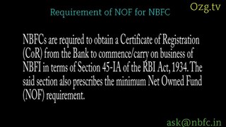 Ozg NonBanking Law - NOF for NBFC Company - Email - ask@nbfc.in
