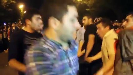 Dance Armenian protesters in Yerevan