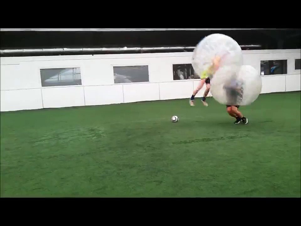 Massive Bubble Soccer Collision