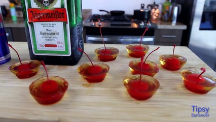 Jager Bomb Jello Shots Tipsy Bartender