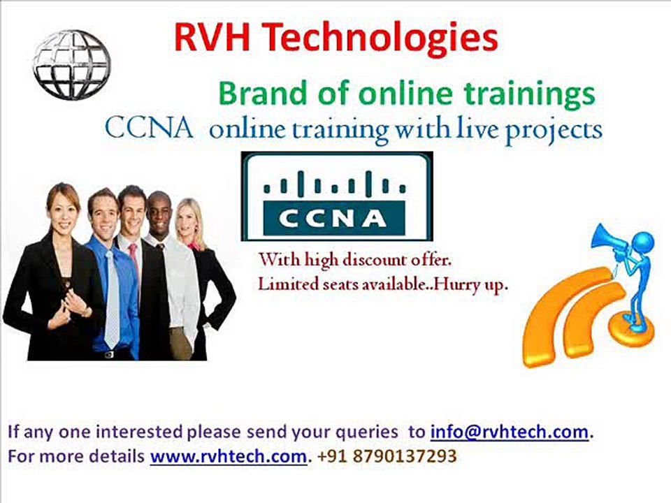 CCNA online training with live project usa canada india low fees