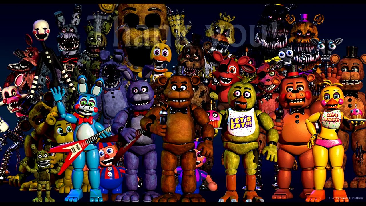 Foxy and Fans Reaction to Adventure Foxy | FNAF SFM