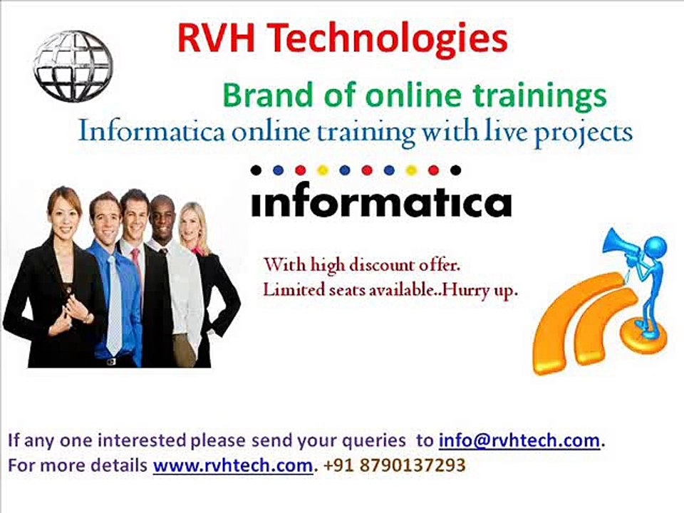 Informatica online training with live project usa canada india low fees