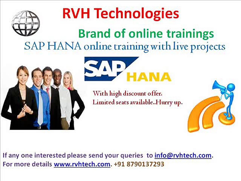 SAP HANA online training with live project usa canada india low fees