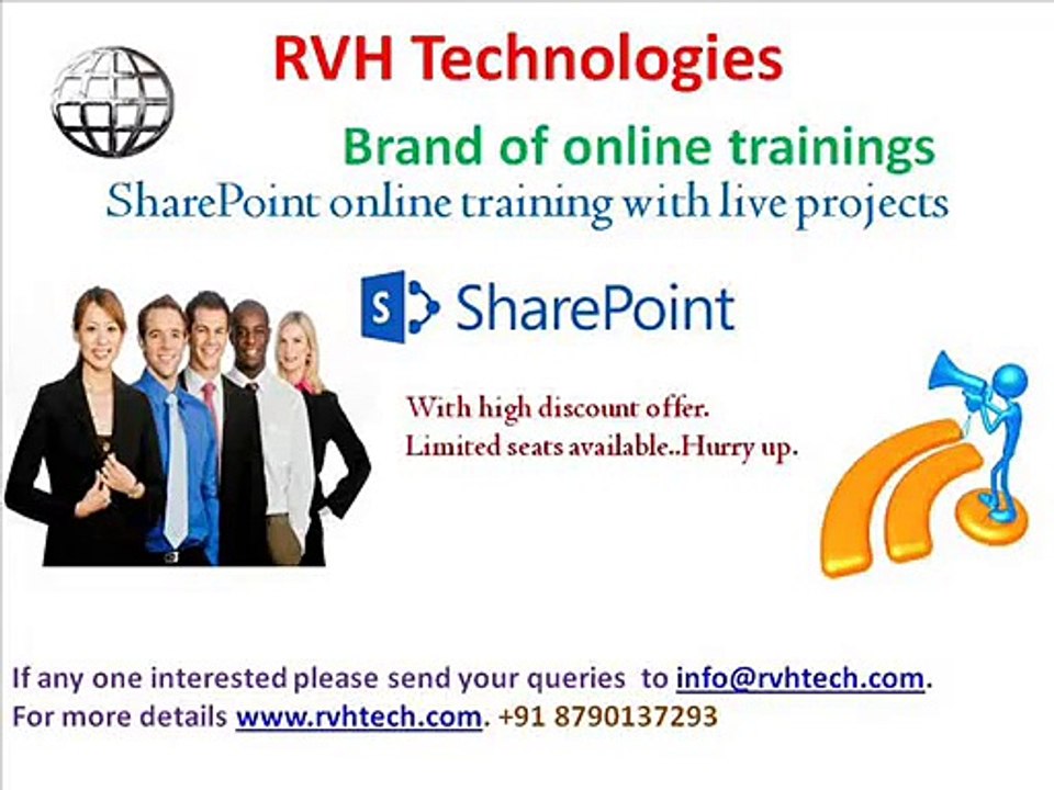 SharePoint online training with live project usa canada india low fees