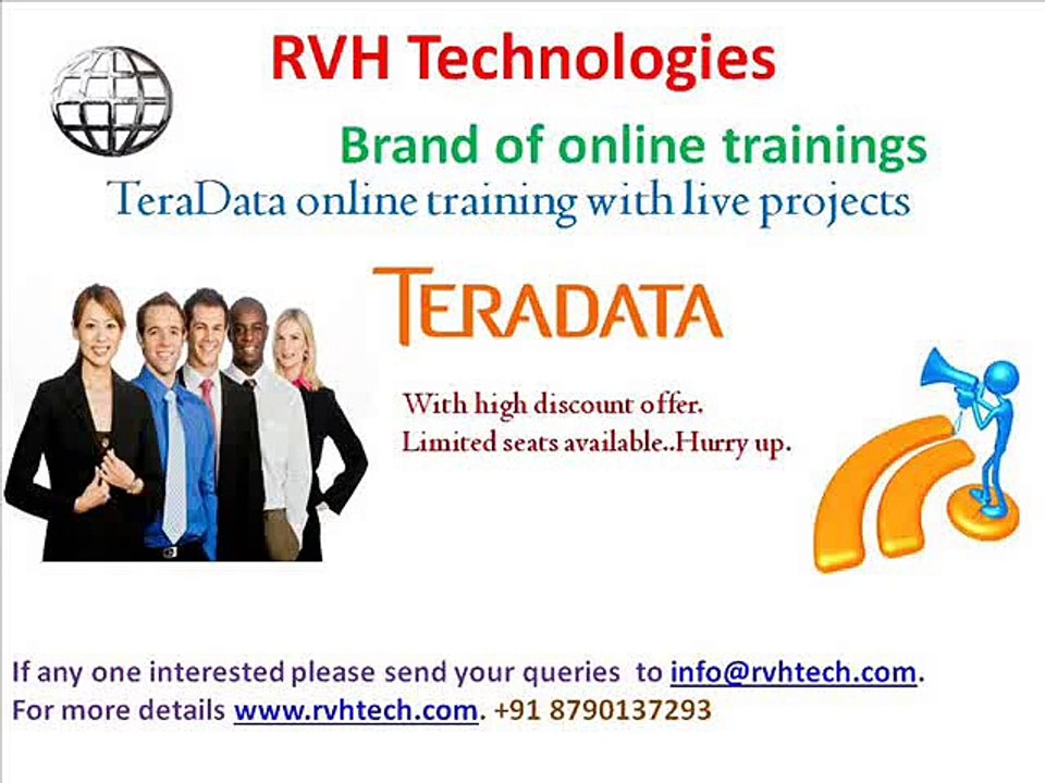 Teradata online training with live project usa canada india low fees