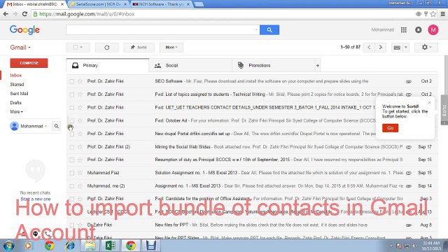 How to import bundle of contacts in Gmail Account