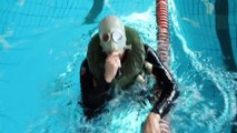 Military rebreather test. You can stay 2hrs underwater with this compact rebreather in a single dive thanks to the Russian Army